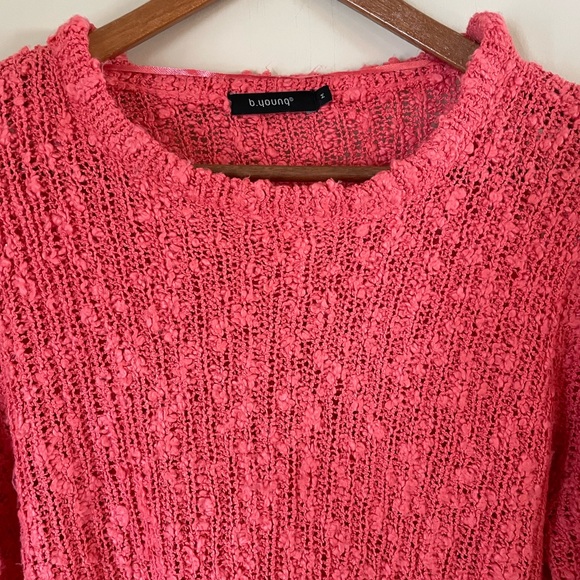 B. Young Aeba Pullover Textured Coral Size Medium - Picture 5 of 8